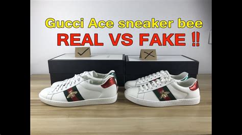 gucci sneakers real vs fake|gucci ace sneakers snakes.